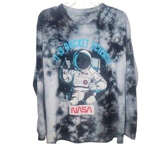 Chemistry Tie Dye T-Shirt Tee Mens Large Rocket Science NASA Astronaut Casual